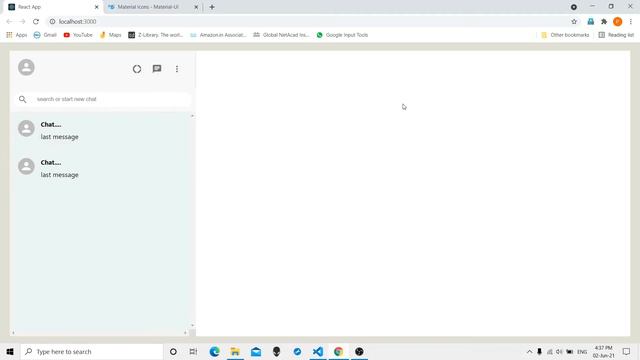 web whatsapp clone with reactjs and firebase in hindi | Part 1