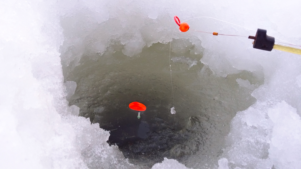 подводное видео рыбалки зимой
