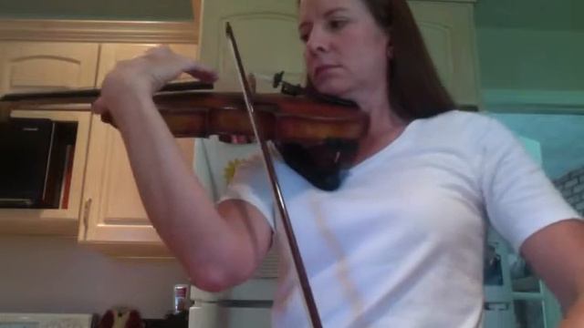 Carl Flesch G major 5th  6th lines of page 112 with metronome at 30