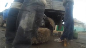 Замена колес,центральный болт рессоры.Ремонт окончен.