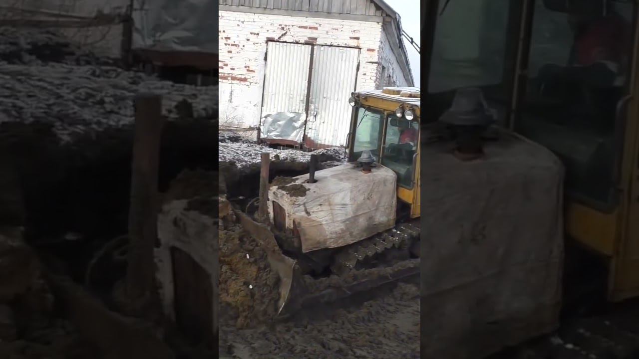 ДТ 75 до кабины в говне! смотреть онлайн