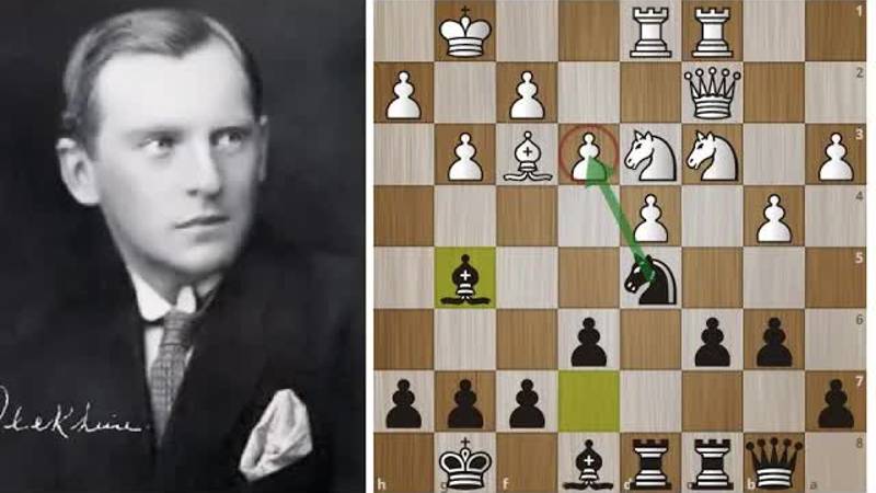 Александр Алехин в напряженной схватке переигрывает Капабланку! Шахматы.