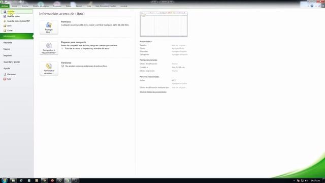 MS Excel 2010 Interfaz смотреть онлайн