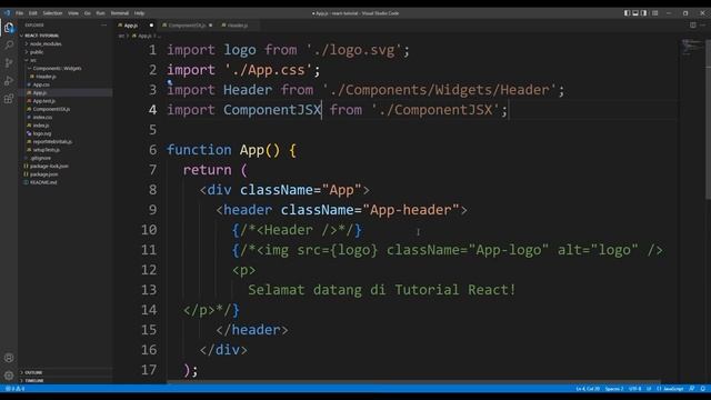 Tutorial React JS Fundamental #4 - JSX (JavaScript XML) смотреть онлайн