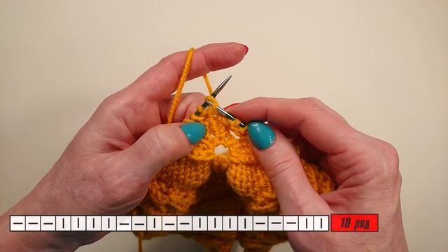 ЯРКАЯ ШАПКА ОБЪЕМНЫМИ ЦВЕТАМИ / Подробный МК по вязанию спицами / Crochet beanie hat