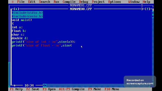 C Program to Find the Size of int, float, double and char #cprogramming