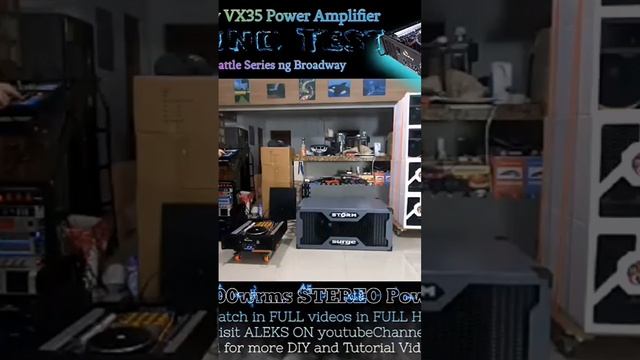 Sound Test VX35 Broadway Power Amplifier @aleksondiy