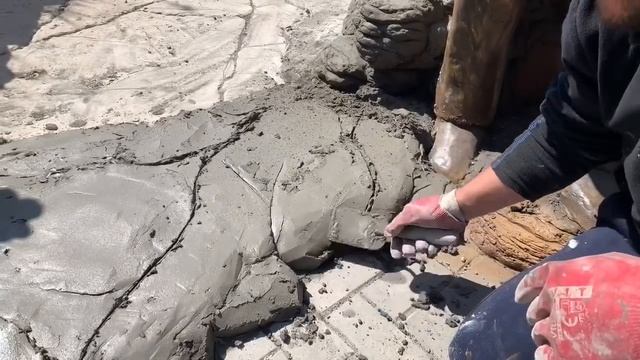 декоративный камень, скала, бордюр из арт бетона. мастер класс Эльдара Асанова смотреть онлайн