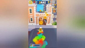 Subway Surfers. Мальчик бегает по вагонам, не повторять в реальной жизни