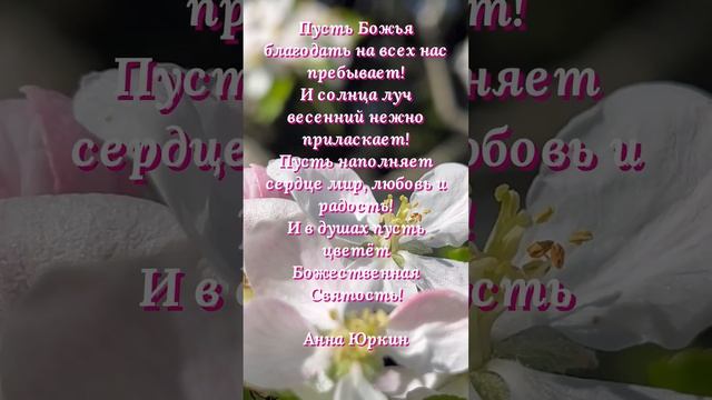 #ДОБРОЕ ВЕСЕННЕЕ ПОЖЕЛАНИЕ!???