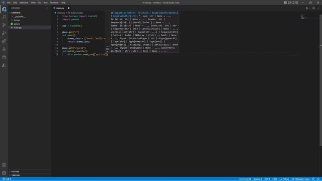 FastAPI: Build RestAPI in Python || Load csv into API || Request response to API || FastAPI Tutoria смотреть онлайн
