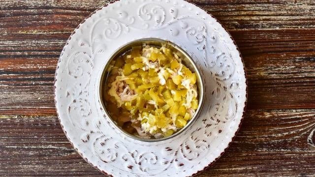 Оливье с ананасом