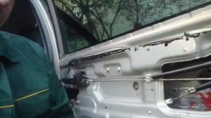 Ремонт центрального замка задней правой двери Соната.