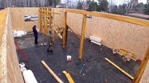 Строим БАРНХАУС из СИП-панелей. ВНУТРЕННИЕ СТЕНЫ. (ДЕНЬ 8) Дом из СИП панелей в стиле БАРН ХАУС.