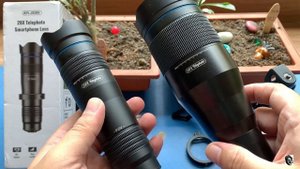 Apexel 28x telephoto zoom lens.