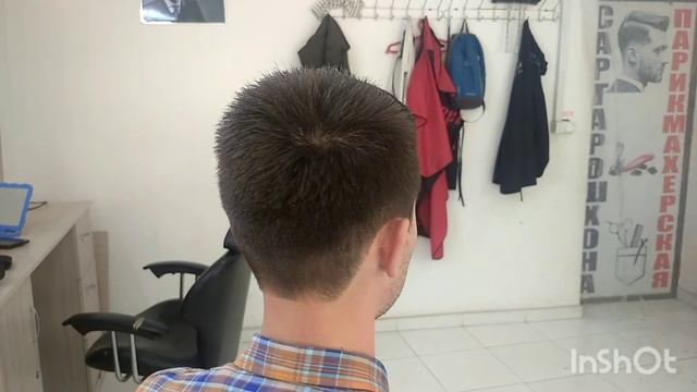 мужская стрижка/ #летная стрижка . смотреть онлайн