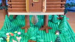 Лего домик Бабы-Яги или избушка на курьих ножках.