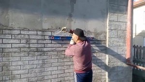 декоротивный имитация кирпича своими руками, фасад дома