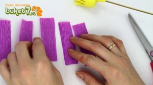 Крокусы из конфет и гофрированной бумаги. Мастер Класс 1. Crepe paper flowers. Paper crocuses