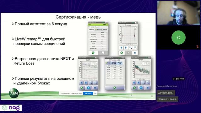 Сертифицирующие кабельные тестеры AEM TestPro CV100