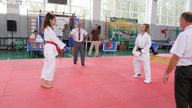 Первенство МО Апшеронский район по всестилевому каратэ. Кумите сёбу-иппон -2. смотреть онлайн