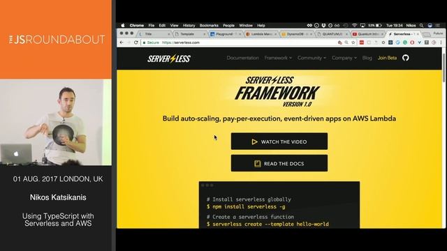 Using TypeScript with Serverless and AWS - meetup video смотреть онлайн