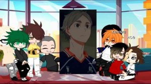 Реакция персонажей 《Haikyuu!》 《Волейбол!》 на тик ток.