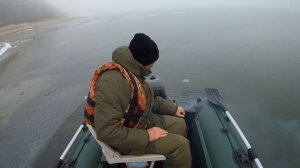 Запуск Parsun 5.8 зимой. Транцевые колеса необходимы!!!