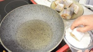 Минтай в сливочном соусе - простой рецепт жареного минтая.