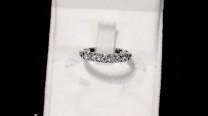 0.36 ct Diamond and 18 ct White Gold Half Eternity Ring A4622