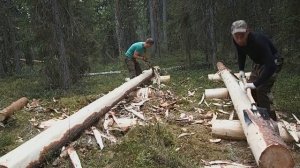 Луковецкая технологичка,район Келдозера Строительство избы,бездорожье,пеший поход,сплав,рыбалка