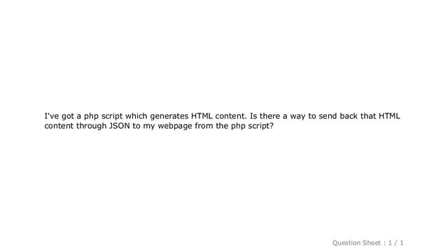 MySQL : Sending HTML Code Through JSON смотреть онлайн