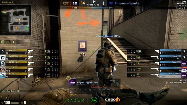 CSGO | RCTIC vs. Enigma - Game 3 (Train) | King of the Hill #3 смотреть онлайн