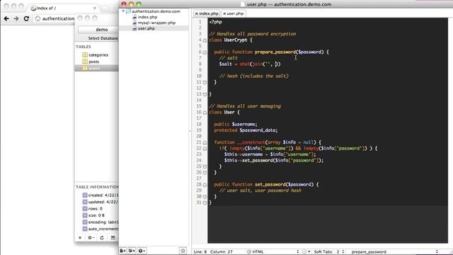 User Authentication in PHP смотреть онлайн