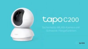 ?️TP-Link Tapo C200 WLAN IP Kamera Überwachungskamera 2-Wege-Audio Nachtsicht zu 9m