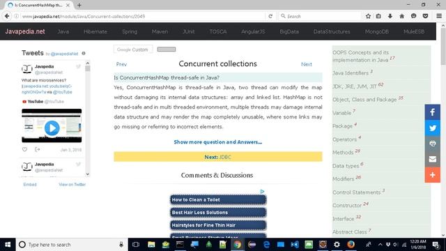 Is ConcurrentHashMap thread-safe in Java?
| javapedia.net смотреть онлайн