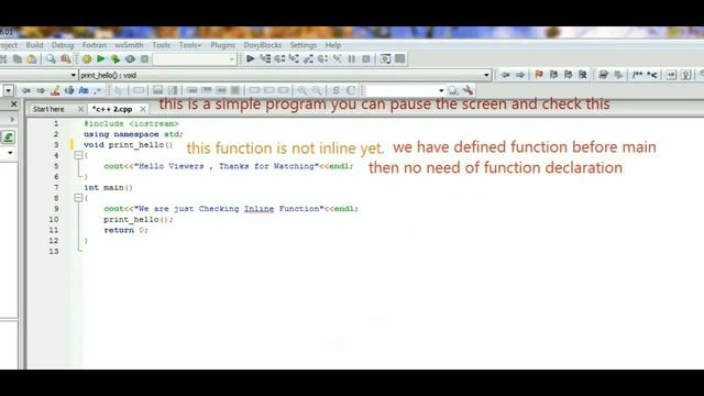 Inline Function - FUNCTION IN C++ (PART - 3) -14