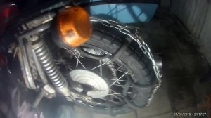 Цепи на колесо мотоцикла. Тест проходимости, на пределе возможностей мотоцикла ИЖ планета 5.