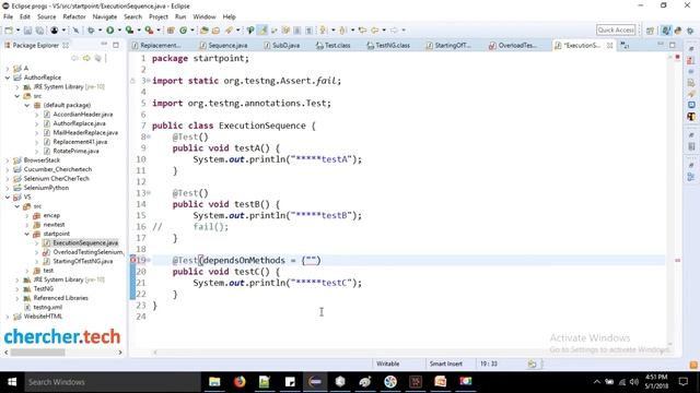 Ignore Missing Dependencies in TestNG - SELENIUM  CherCher Tech 