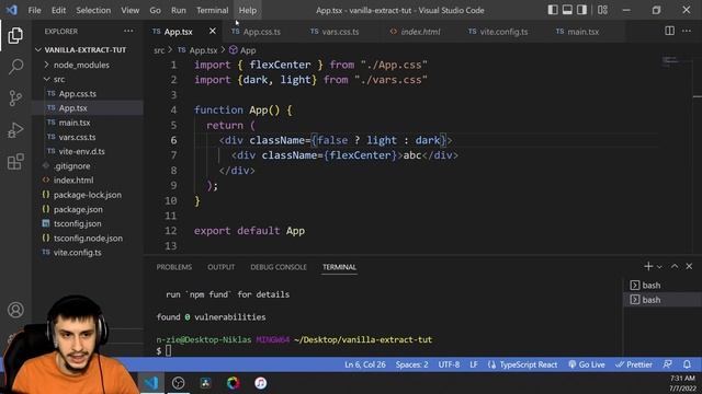 Using Vanilla Extract with React | Tutorial смотреть онлайн