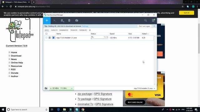 Install Notepad++ on Windows 10/8/7   [ npp.7.8.6 latest version 2020 ]