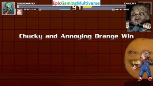 Annoying Orange And Chucky The Killer Doll VS Squidward And Patrick Star In A MUGEN Match / Battle