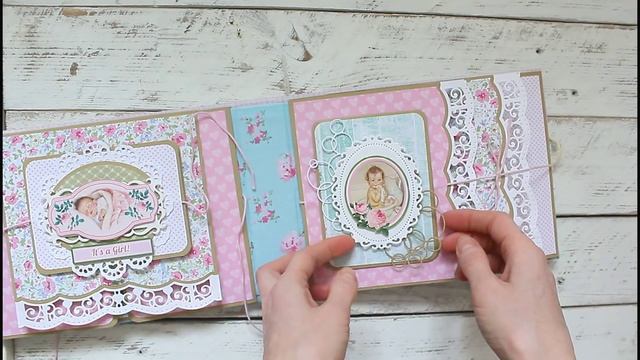 Мини альбом для девочки/Mini album baby scrapbooking смотреть онлайн