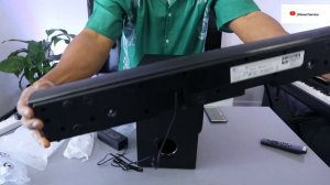 LG SQC1 Soundbar Full Episode Review, Audio Demo, Connect to TV Bluetooth and Optical Cable