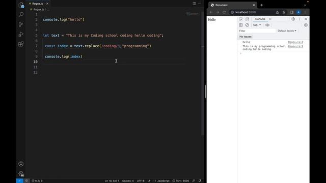 Regular Expressions (RegEx) in Javascript || Regular expression in 15 Minutes