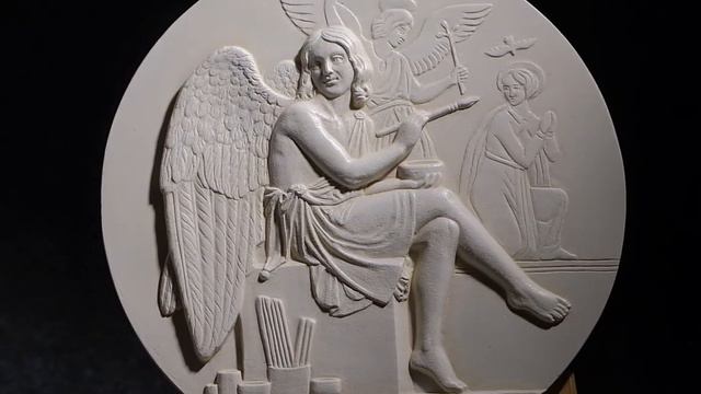 Гений художников, скульптурный рельеф (Торвальдсен)