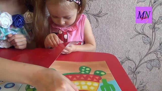 Мозаика с наклейками. Mosaic with stickers. смотреть онлайн