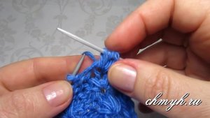 ▶️ Узор спицами "СНЕЖИНКА". Уроки вязания спицами для начинающих с Larisa Chmyh №17