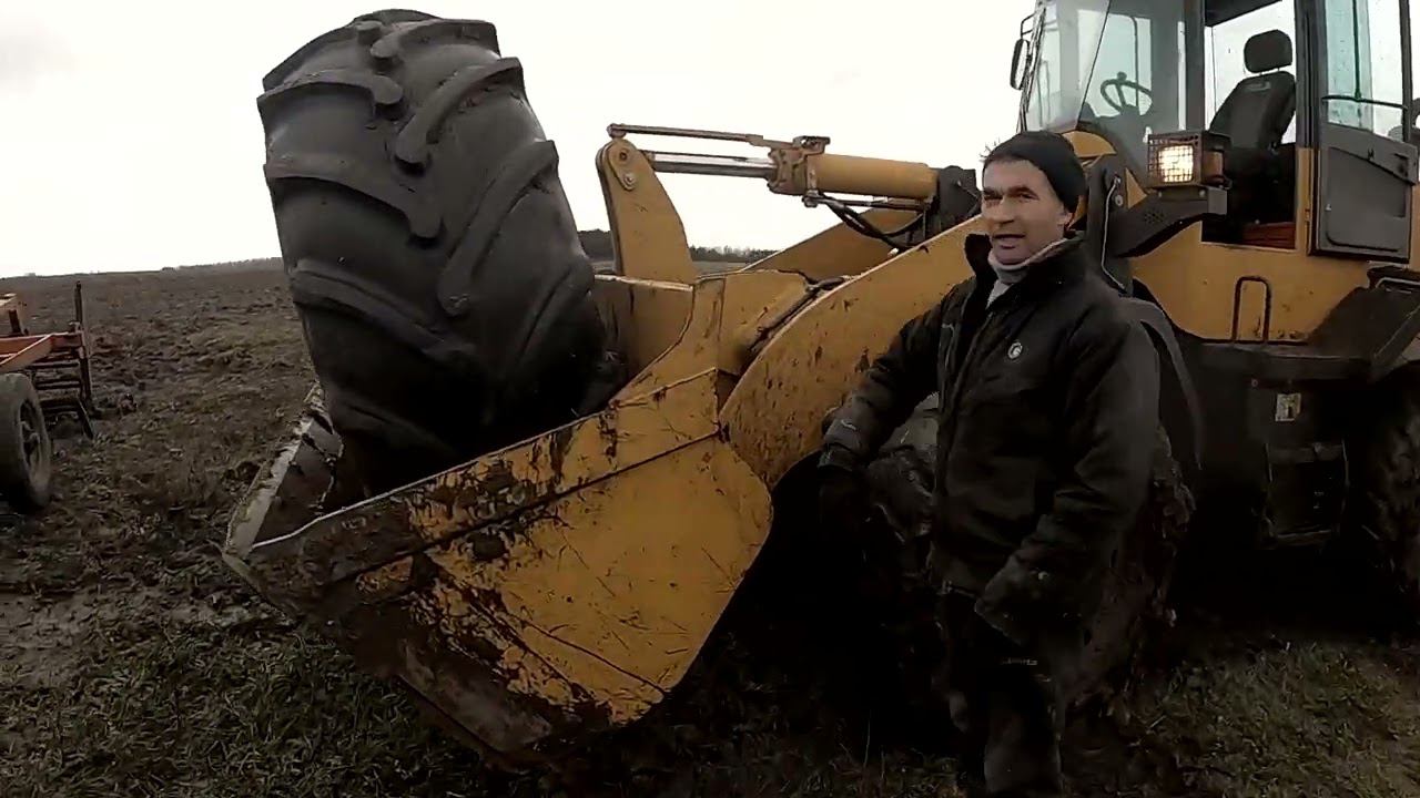 Погрузчик - как мобильный шиномонтаж! смотреть онлайн