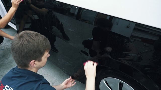 Оклейка чаксти автомобиля volkswagen caravelle черным полиуретаном смотреть онлайн